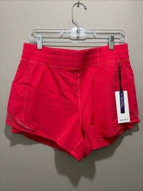 Mondetta Women's Athletic Shorts Azalea Pink hi-vis size large